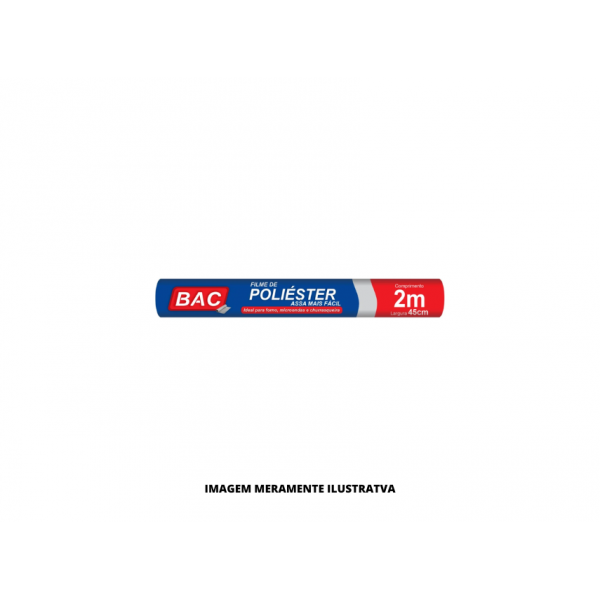 FILME POLIESTER - BAC - 45cmX2M - CX50